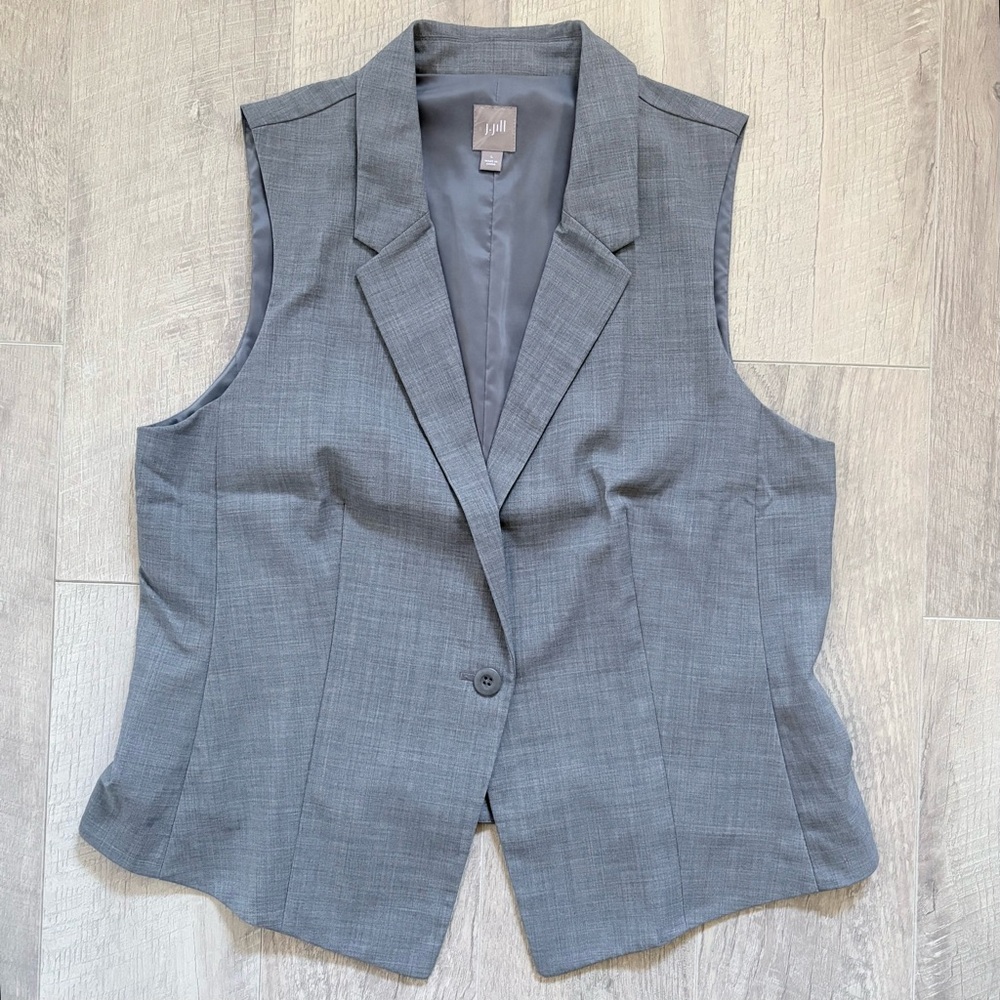 J. Jill gray vest/waistcoat 🌪️